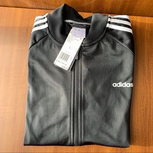 Adidas Black and White Track Jacket